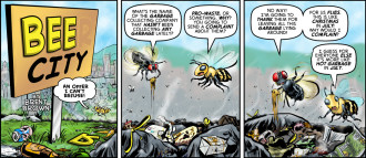 "Bee City 4" cartoon by Brent Brown