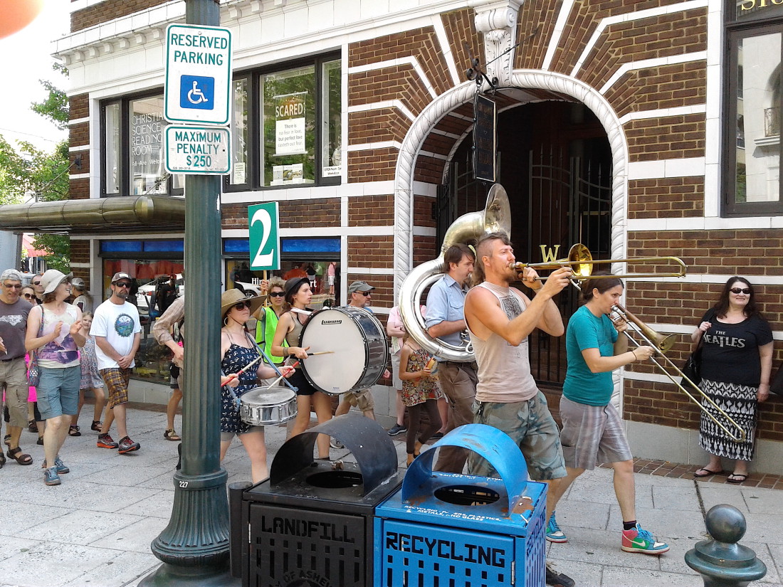 In Photos Asheville residents rally for People’s Climate March