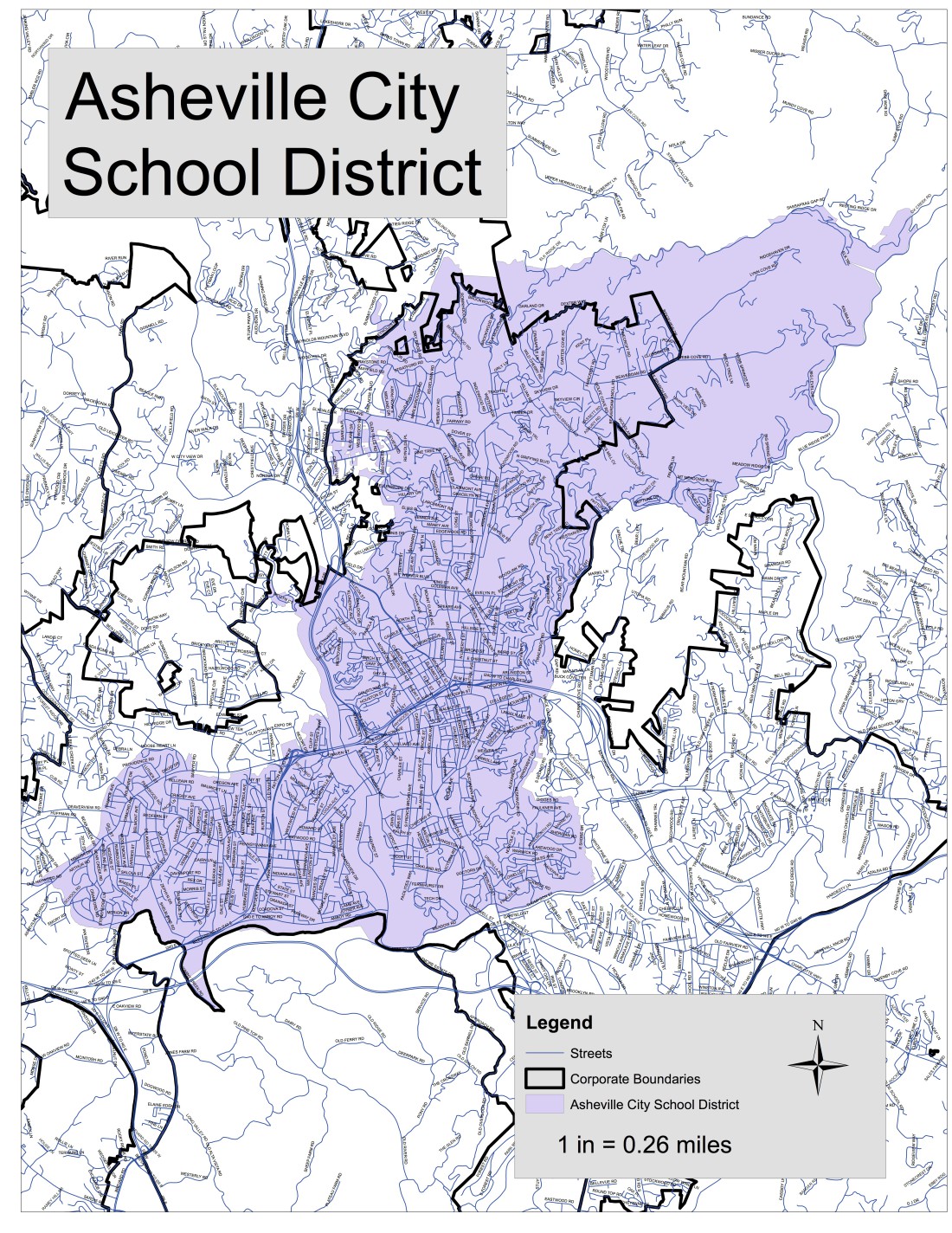 Updated Map Of Asheville City School District Approved Mountain Xpress