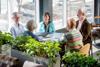 Seniors at the Osher Lifelong Learning Institute at UNC Asheville.