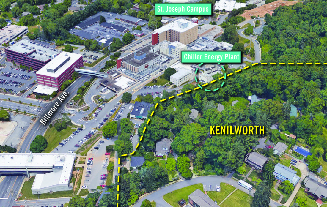 Map of Kenilworth and Mission Health
