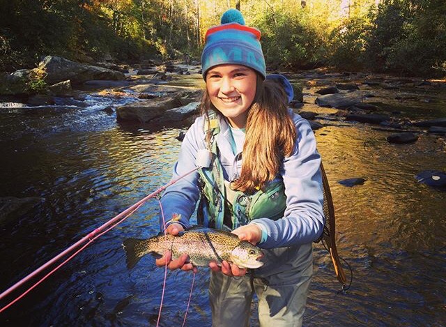 Zoë Mihalas with Trout Unlimited