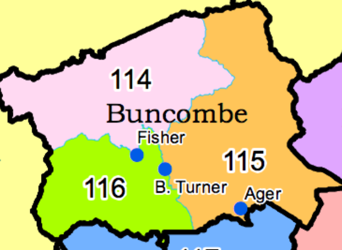 Proposed Buncombe County N.C. House district map