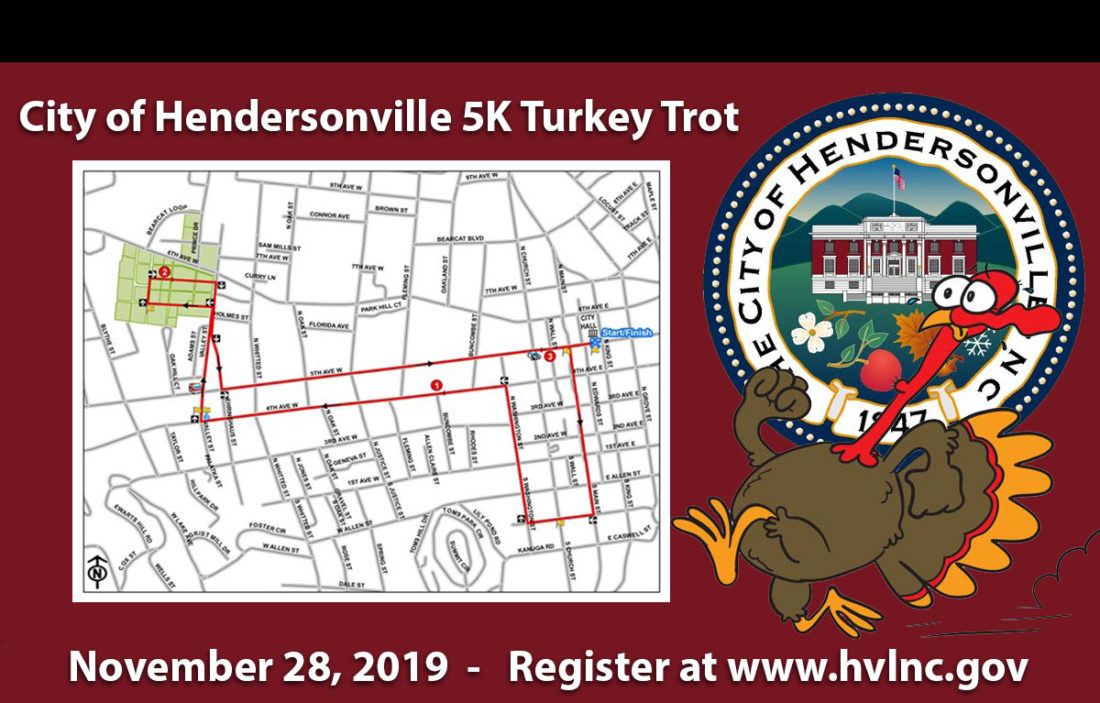 7th Annual Turkey Trot comes to Hendersonville Nov. 28 Mountain Xpress