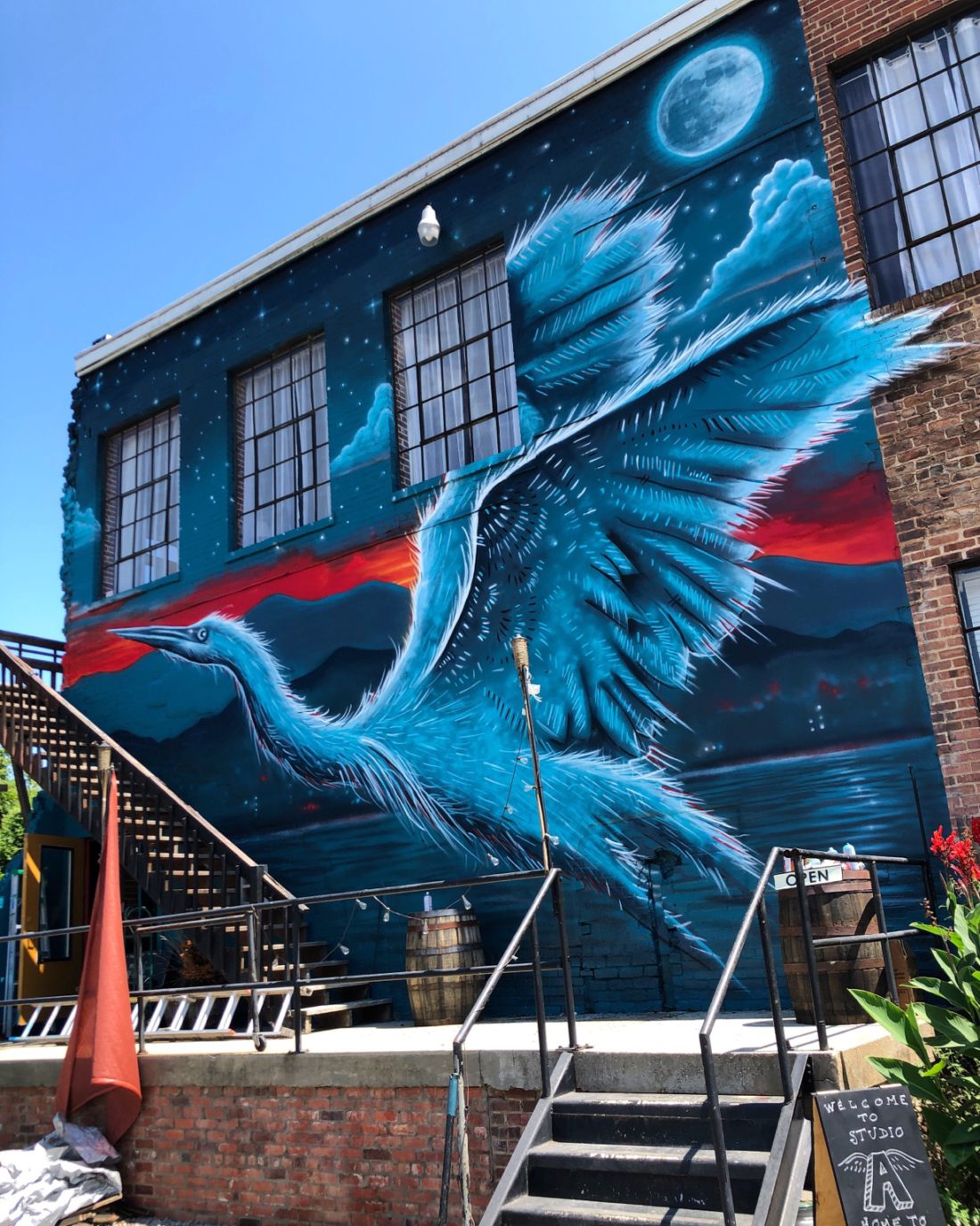 Blue Heron Mural