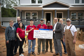 Bank of America donation to Asheville Area Habitat for Humanity