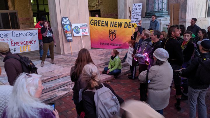 Extinction Rebellion protest at Asheville City Hall
