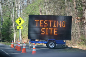 Buncombe County COVID-19 testing site at UNCA