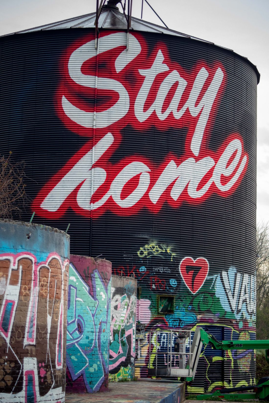 Stay Home tower in River Arts District