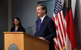 Gov. Roy Cooper at May 20 press conference