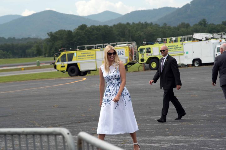 Ivanka Trump at Asheville Regional Airport