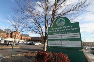 Buncombe County Health and Human Services sign