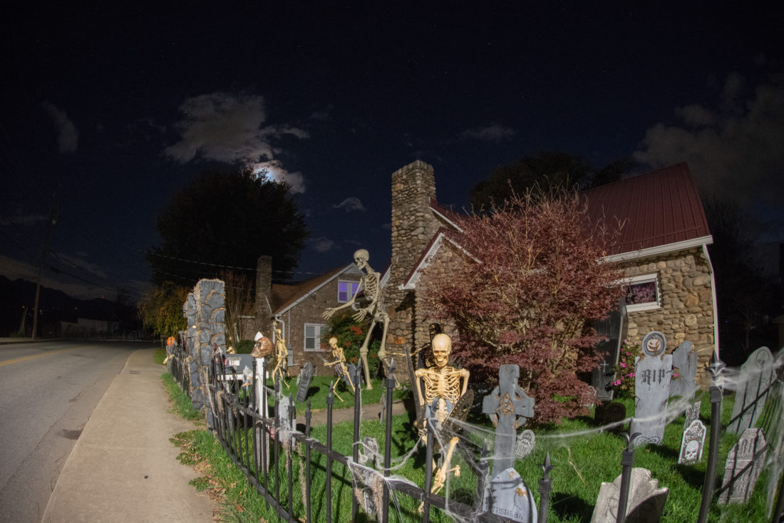 In photos: Asheville residents get creative with Halloween decoration displays