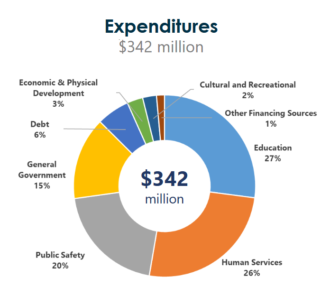 Buncombe County FY 2020-21 expenditures