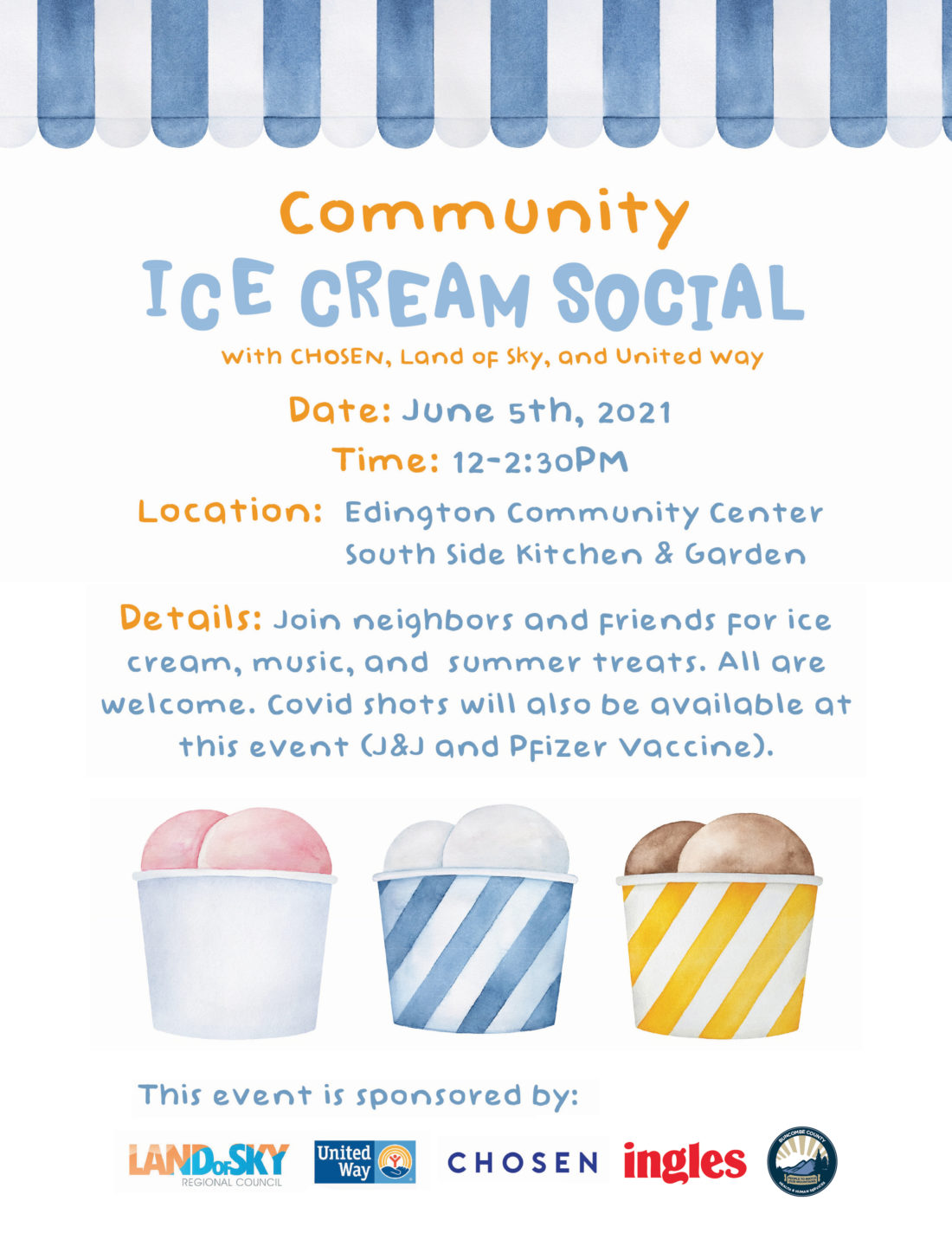Ice Cream Social invitation