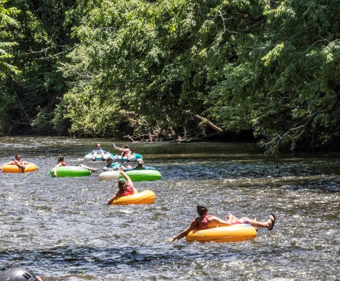 Tubing on the French Broad River