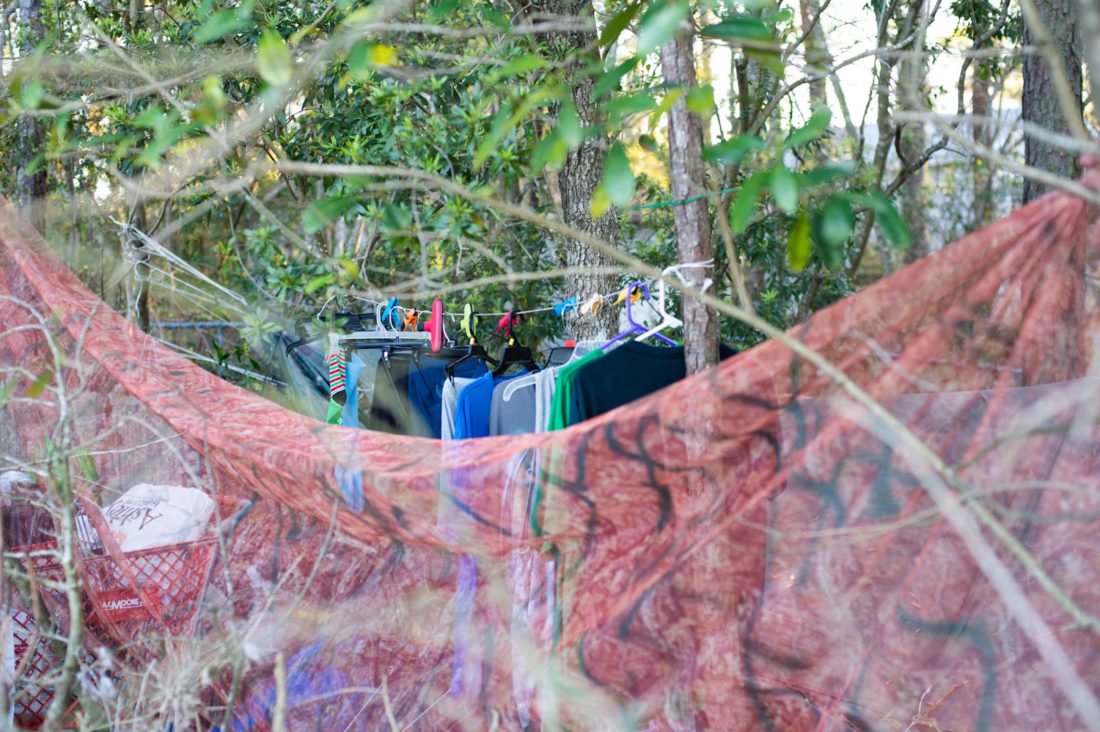 Homeless camp in Wilmington