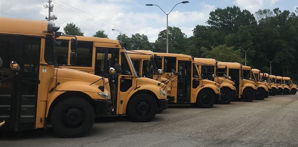 Asheville City Schools buses