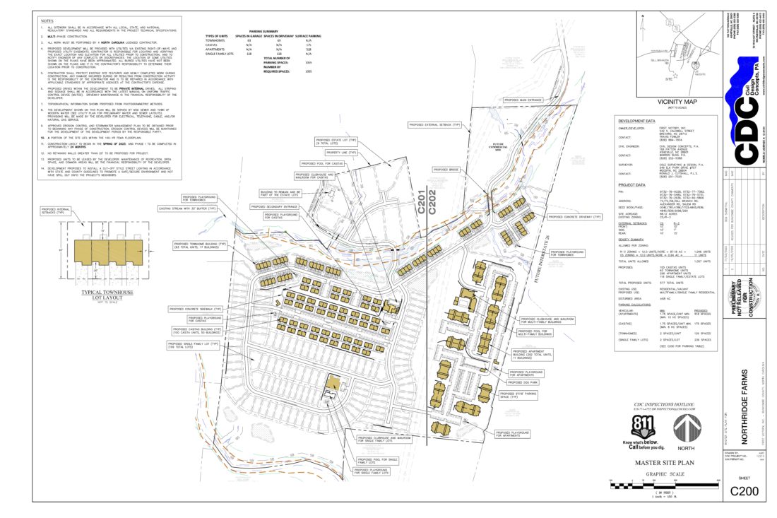 Northridge Farms site plan
